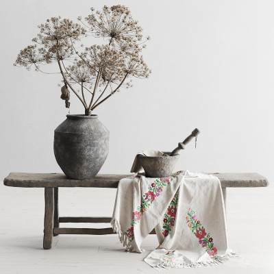 现代饰品摆件 花瓶摆件 土陶花瓶